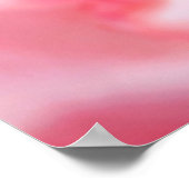 Romantic Glass Hearts Rose Petals Poster (Ecke)