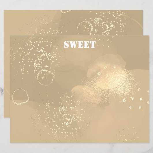 Romantic glitter pink art (Vorne/Hinten)