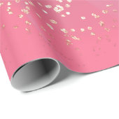 Romantic glitter pink art geschenkpapier (Rolleneckpunkt)