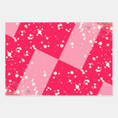Romantic glitter pink art geschenkpapier set (Vorderseite 3)