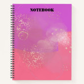 Romantic glitter pink art notizblock (Vorderseite)