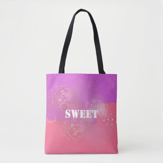 Romantic glitter pink art tasche (Vorderseite)