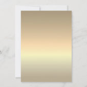 Romantic Gold Smarald Green Wedding Einladung (Rückseite)