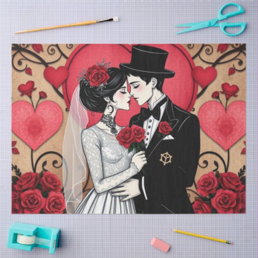 Romantic Gothic Tissue Paper Seidenpapier (Basteln)