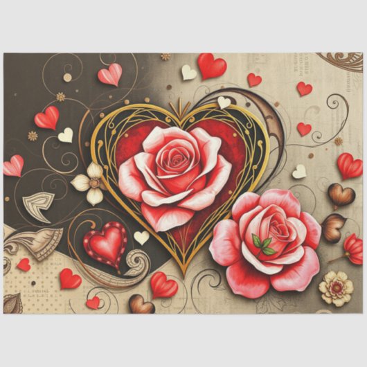 Romantic Gothic Tissue Paper Seidenpapier (Vorderseite)