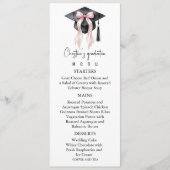 Romantic Graduation Menu For Her Menükarte (Vorderseite)