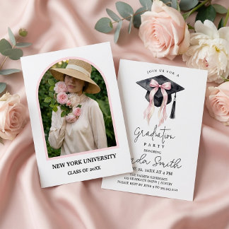 Romantic Graduation Party Invitation for Her Einladung