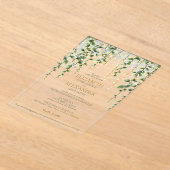 Romantic Greenery Garland Wedding Invitation Acryleinladungen (Ablage )