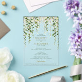 Romantic Greenery Garland Wedding Invitation Acryleinladungen (In Situ (Hochzeit))
