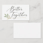 Romantic Handwritten Love Quote Design Begleitkarte (Vorne/Hinten)