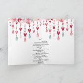 Romantic Happy Valentine's Day Card with Heart Des Karte (Innenseite)