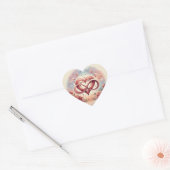 Romantic Heart Infinity Design Herz-Aufkleber (Umschlag)