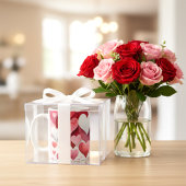 Romantic Heart Pattern Coffee Mug Kaffeetasse