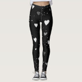 Romantic Heart Pattern Leggings – Perfect Valentin (Vorderseite)