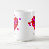 Romantic Hearts Valentine’s cup Kaffeetasse (Mittel)