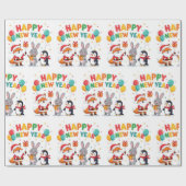 Romantic Holiday Design Wrapping Paper Geschenkpapier (Flach)