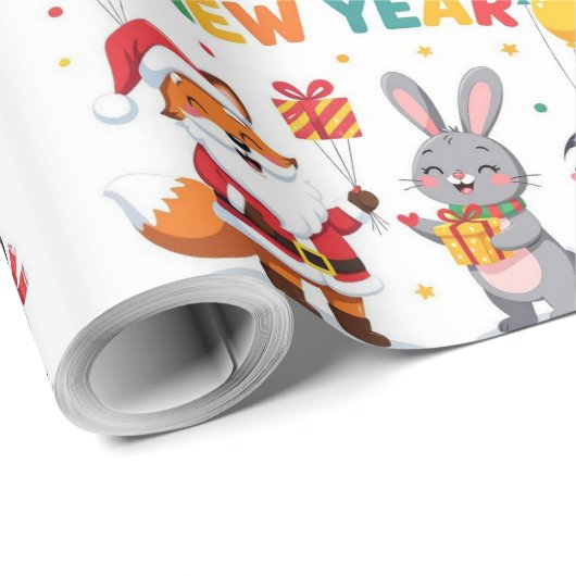 Romantic Holiday Design Wrapping Paper Geschenkpapier (Rolleneckpunkt)