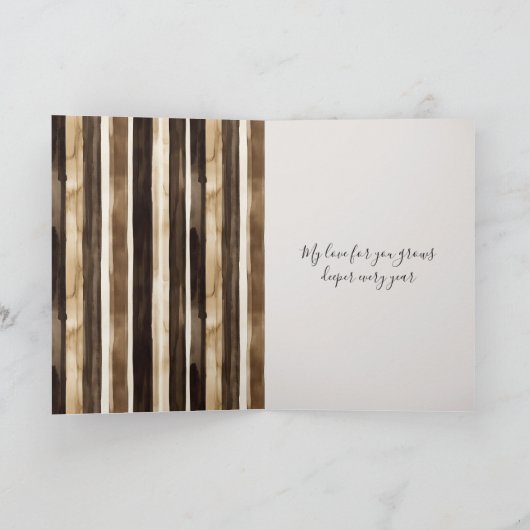 Romantic I Love You Anniversary Blue Motorcycle Karte (Innenseite)