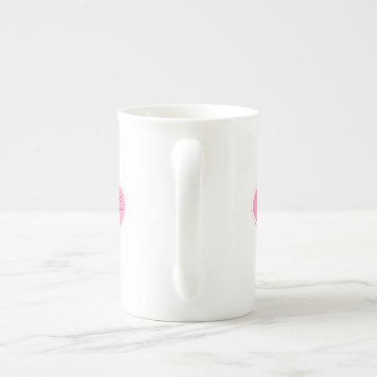 Romantic illustration My love! on a cup Porzellantasse (Rückseite)