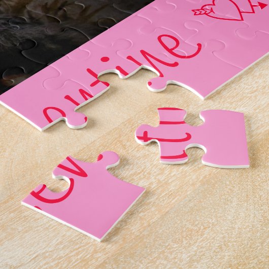 Romantic Kitty Valenpuzzle Jigsaw Puzzle (Seite)