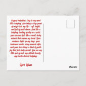 Romantic Ladybugs in Flight Postkarte (Rückseite)