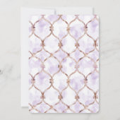 Romantic Lavender Green Butterflies Bridal Shower Einladung (Rückseite)