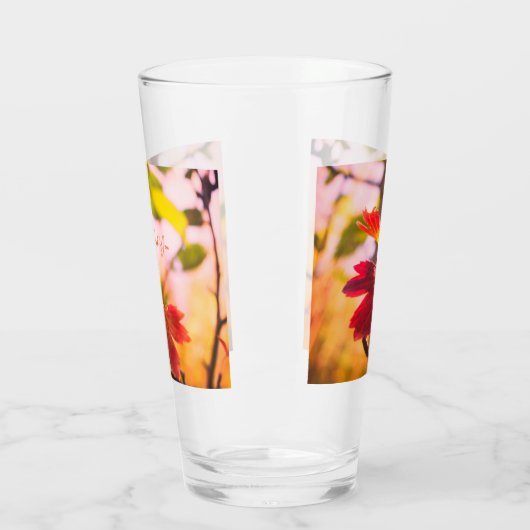 Romantic Leaves Boho – Botanical Fantasy Thank You Glas (Links)