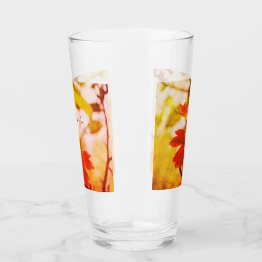 Romantic Leaves Boho – Botanical Fantasy Thank You Glas (Links)