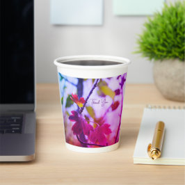 Romantic Leaves Boho – Botanical Fantasy Thank You Pappbecher