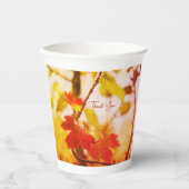 Romantic Leaves Boho – Botanical Fantasy Thanks Pappbecher (Vorderseite)