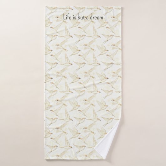 Romantic life is but a dream birds   badhandtuch set (Badehandtuch)
