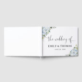  Romantic Light Blue Floral Wedding  Gästebuch (Voll)