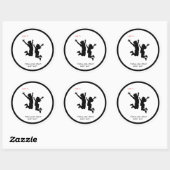 Romantic Love Circle Sticker (Blatt)