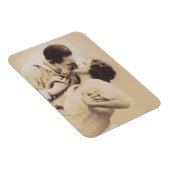 Romantic Love Couple Kissing vintage illustration Magnet (Rechte Seite)