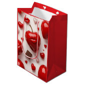 Romantic Love Gift Bag Mittlere Geschenktüte (Vorderseite Schrägansicht)