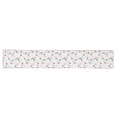Romantic Love Gift Pink Black Heart Table Runner Großer Tischläufer (Horizontal)