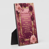 Romantic Love Poem Soulmate Rustic Roses Vintage Fotoplatte (Seite)