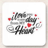 Romantic Love Quote Getränkeuntersetzer (Vorderseite)