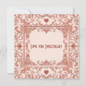 Romantic Love Quote Rustic Distressed Shabby Chic (Rückseite)