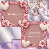 Romantic Love Quote Soulmates Pastel Roses Hearts 