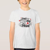 Romantic Love Quote Tri-Blend Shirt (Vorderseite)