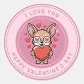 Romantic Love Sticker for Valentine’s Day (Vorderseite)