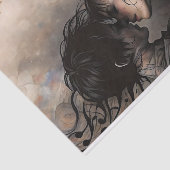 Romantic Lovers with Flowing Music Decoupage Seidenpapier (Ausschnitt)