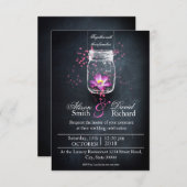 Romantic Magic Jar with Lotto flower Einladung (Vorne/Hinten)