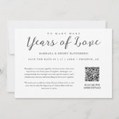 Romantic Magic of Love Photo Wedding Anniversary Save The Date (Rückseite)