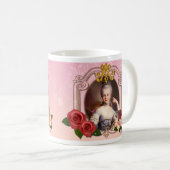 Romantic Marie Antoinette Mug Pink マグカップ Kaffeetasse (VorderseiteRechts)