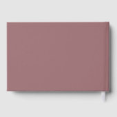 Romantic Maroon Classic Photo Gästebuch (Rückseite)