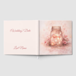 Romantic Mason Jar Wedding Guest Book Gästebuch