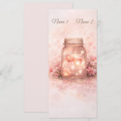Romantic Mason Jar Wedding Program Programm (Vorne/Hinten)