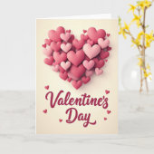 Romantic Matte Hearts Love Card Karte (Gelbe Blume)